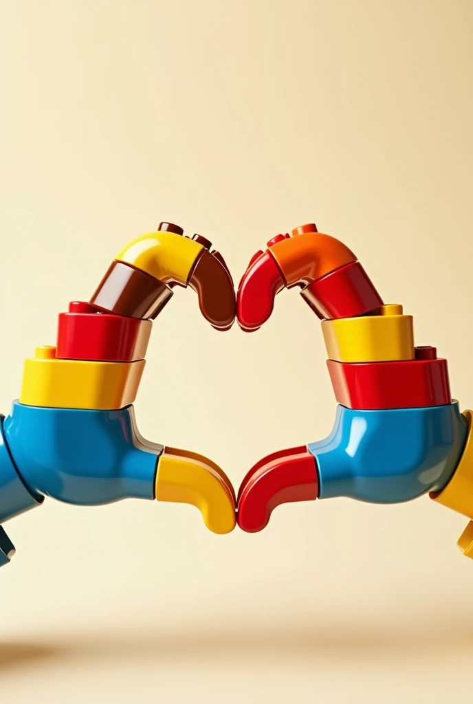 Lego hands forming a heart 