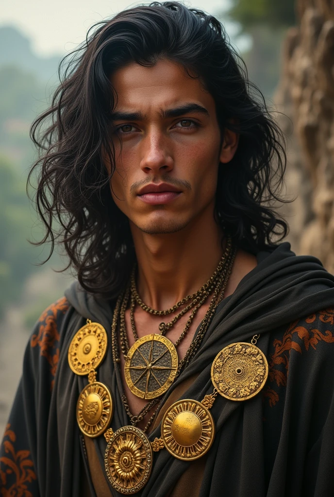 Teenage Gypsy Man with Medals of the Sun and Stars