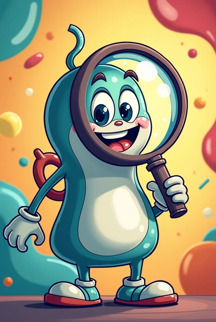 crea una lupa cartoon