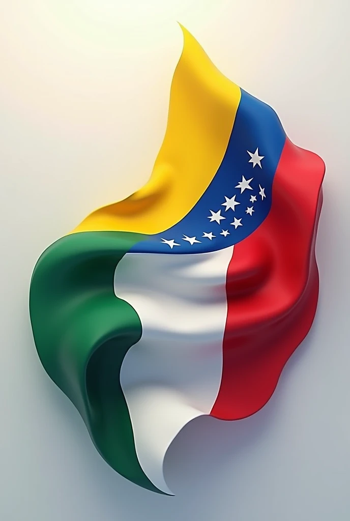 Merger of the flags of Venezuela and Italy