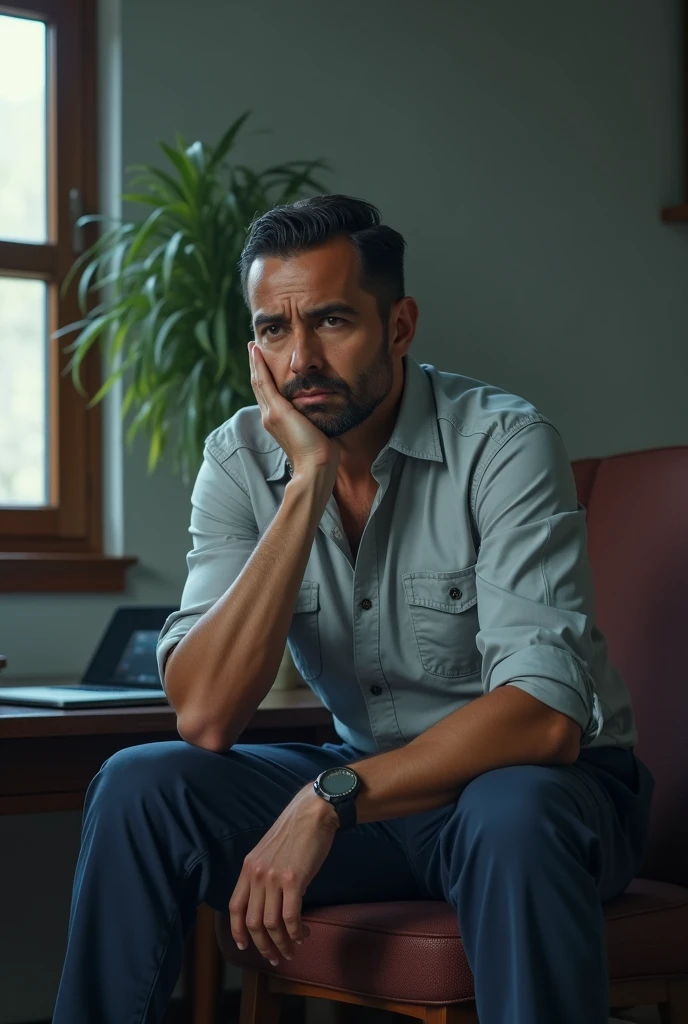 man sitting waiting for the minutes of venezuela