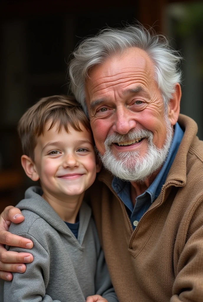A photo of my grandfather and I
