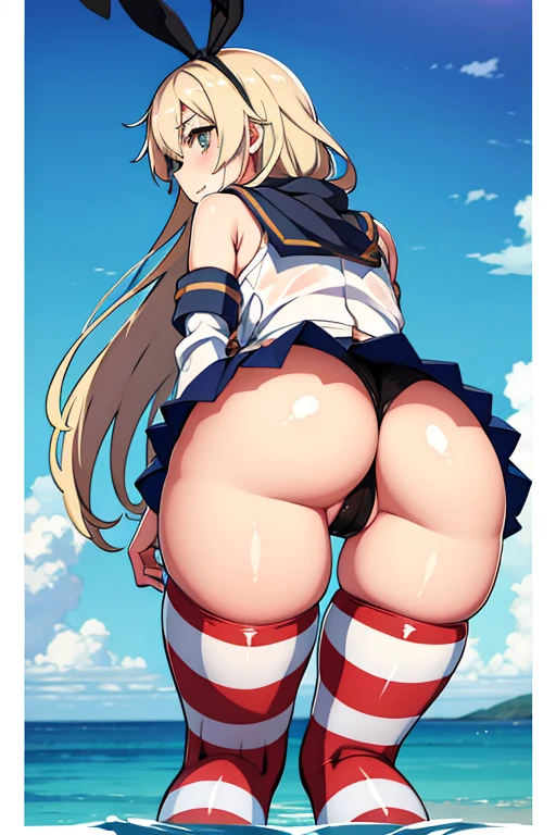 Kantai Collection,shimakaze,Big Butt,anal