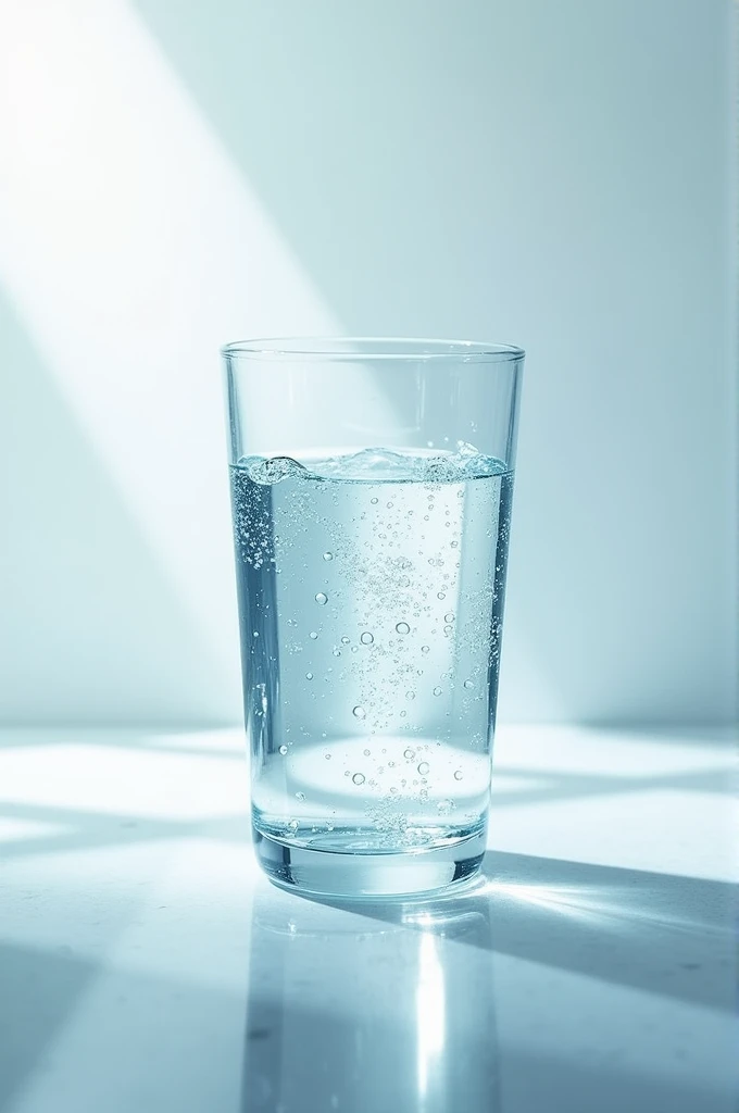 A glass of water