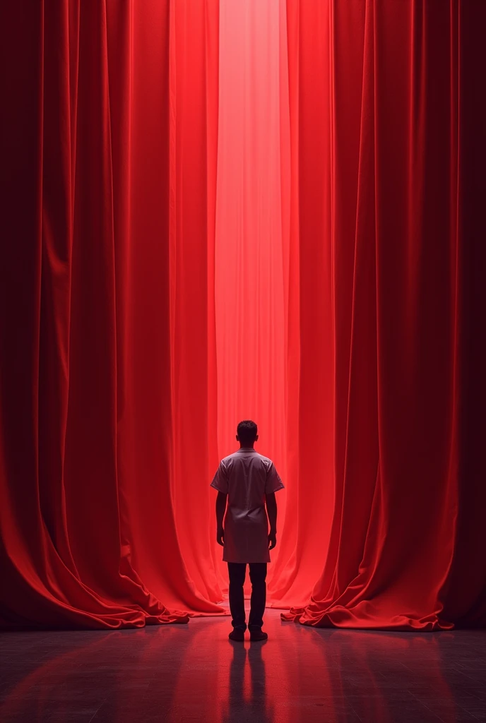 health science t-shirt which Refers to red curtain