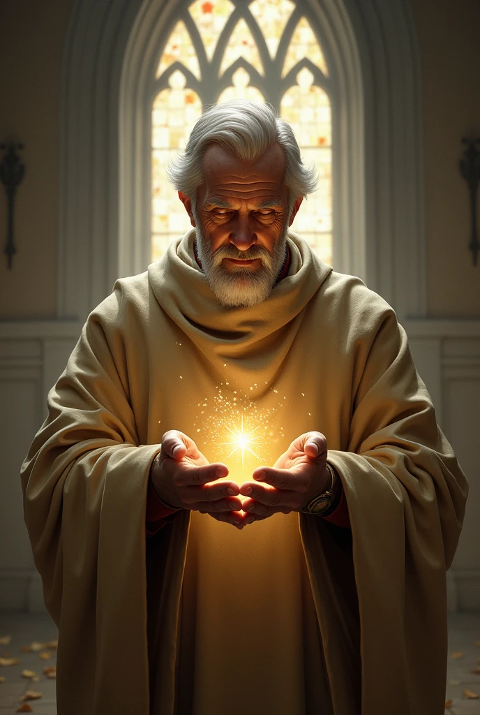 Father of a church sowing seeds in a heart