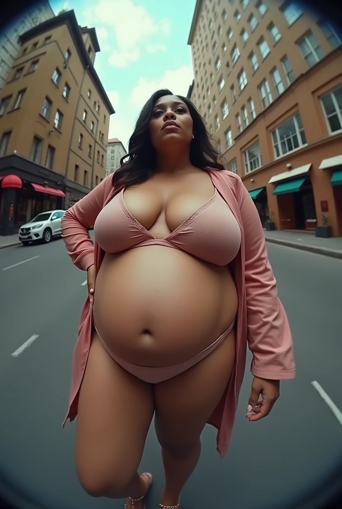Pov fisheye camera view when in front of you a fat stepmother cardi b when 9 months pregnant wants to suck your cock when you are on the street and show off her plus size body and big bra size, iphone camera style. 8k hd, realface, cinematic, extra detail, high shapering image