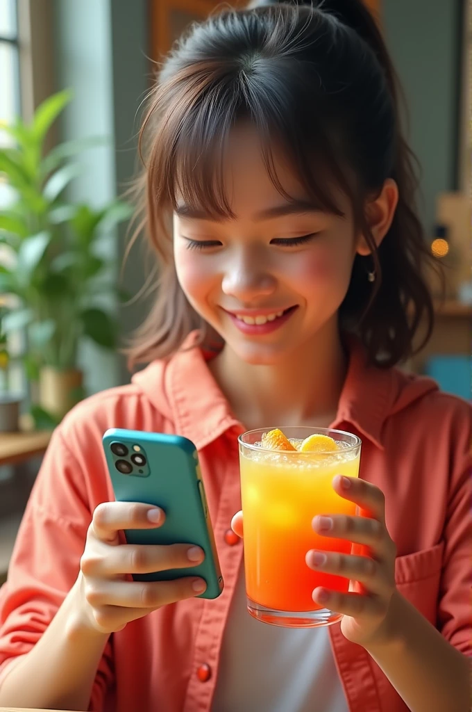 WhatsApp juice drinking
