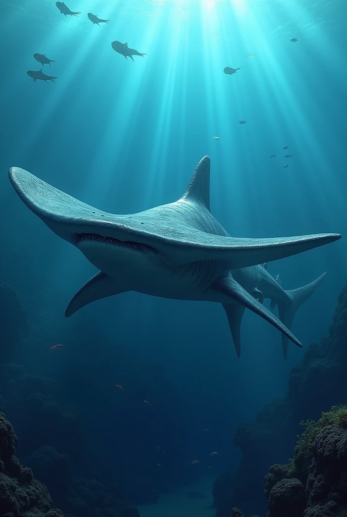 Giant hammerhead shark (Sphyrna mokarran)