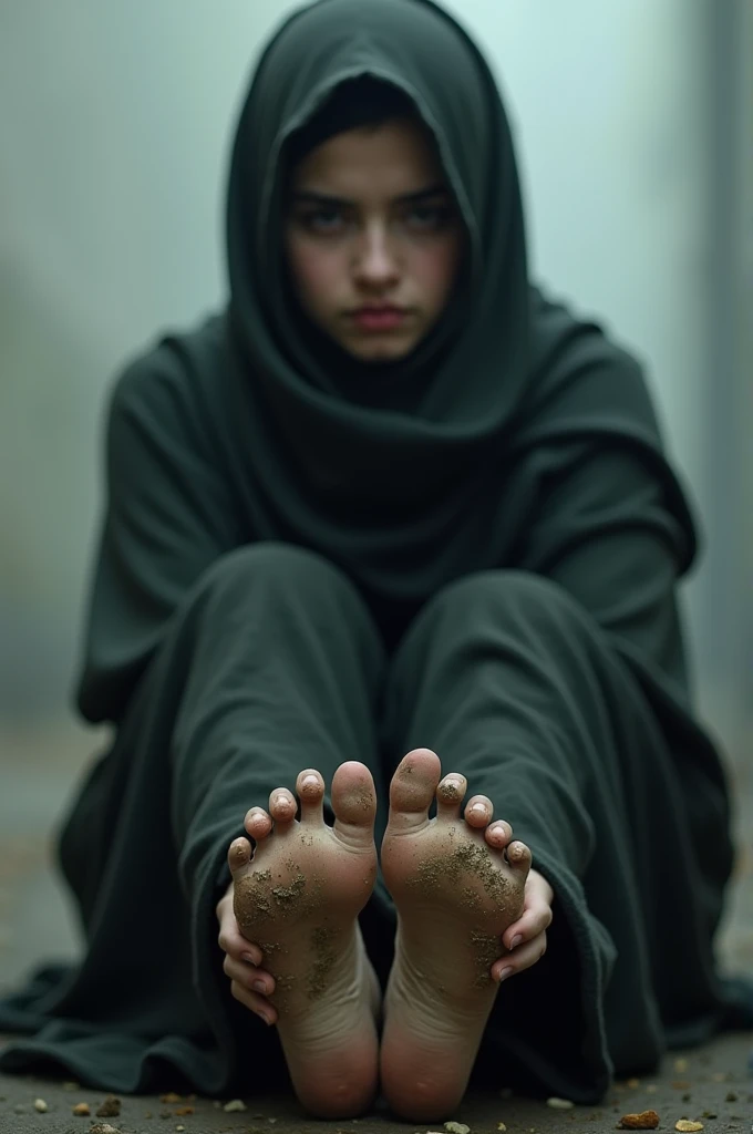 Dirty sole feet girl hijab iranian