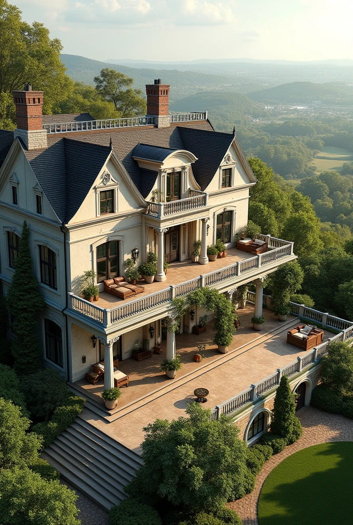 Country houses with terrace