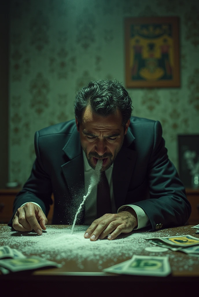 Image of Guilherme Boulos snorting coke after losing the elections in São Paulo 