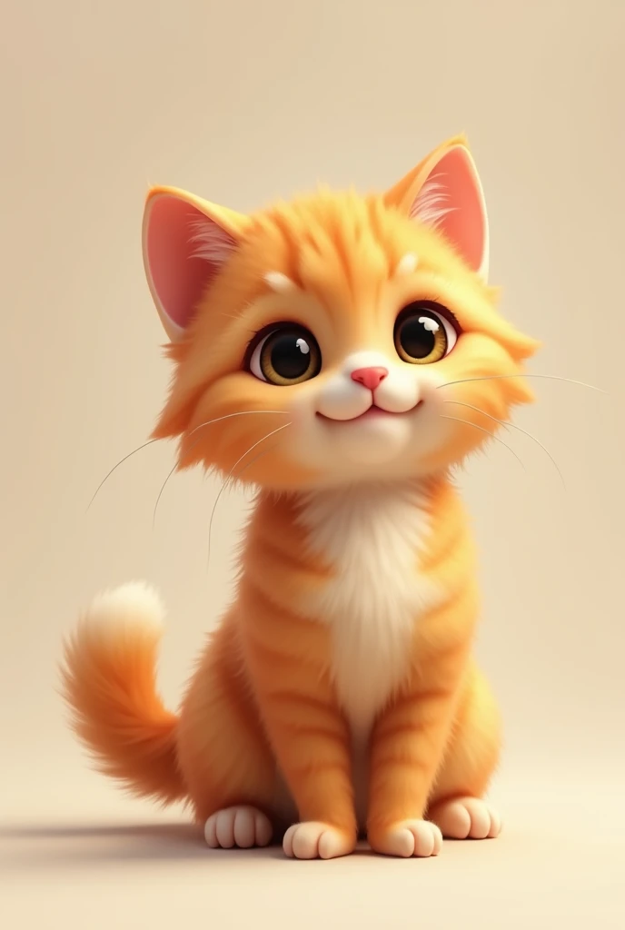 Cute cat standing