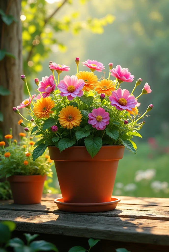 in a flower pot