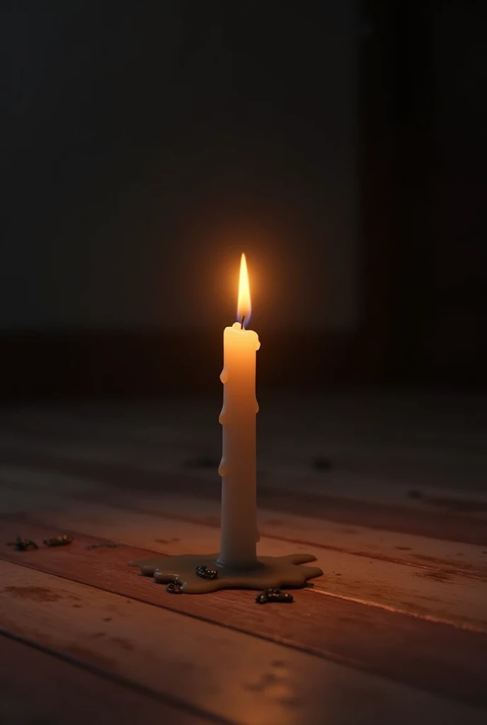 Make a candle on the floor