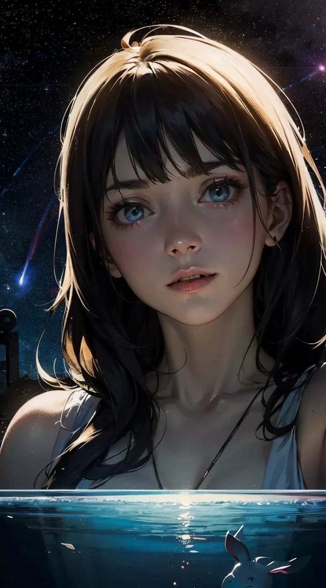 (happy love Style:1.2), (horror-selfie style :1.2),
 Close-up of the upper body, afraid,,Distant landscape, 
(horror happy space style :1.2),Ruins,lens flare, (mist-rabbit:1.2)
selfie,(selfie-flash:1.2),
Two girls, ((top quality)), (ultra detail),sharp focus, depth of field, Fantasy world, (Close-up of the upper body:1.2), A world where newspapers are plastered all over the place,
Newspapers attack the girls, frightened, fear, newspapers chasing them, eerie, tense, emergency,

Ancient, labyrinths, passages, traps, dangers, temptations,Adoration, cats on their knees, mist,moon,cats,rabbit,partially submerged,luminescence, America, historic abandoned house investigation, midnight, dark, lit only with handheld flashlight, basement, dark, narrow, poor visibility, eerie, tense, scary, antique, black figure, midnight basement, dark space with no exterior light, dark with no overall light
 delicate and beautiful:1.3),(Floating in mysterious space on prismatic object:1.2), (illuminated strange light),in the dream, (detailed face and eyes), 
, (extremely beautiful and charmingly appearance:1.3),