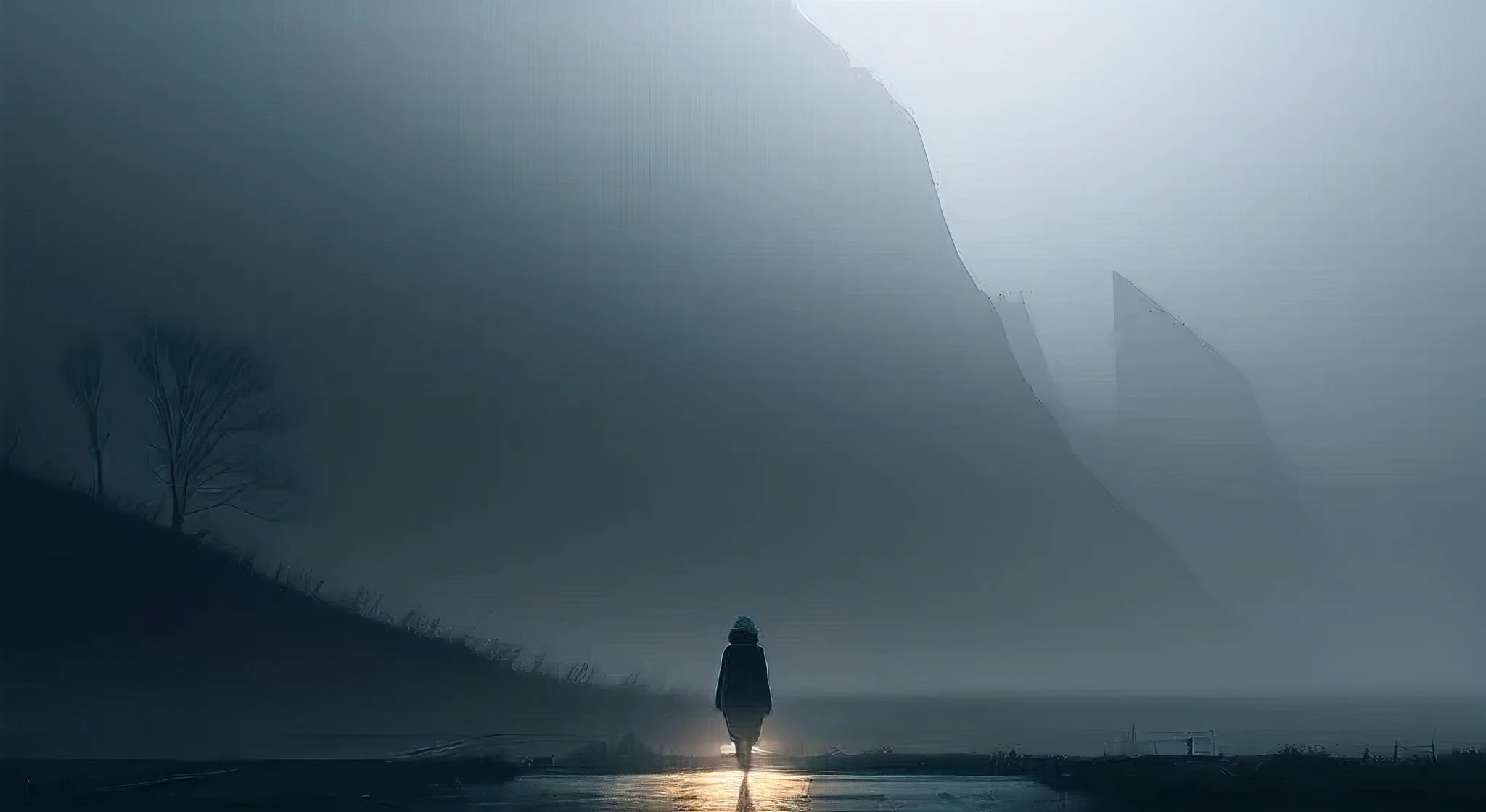 loneliness and hard fog