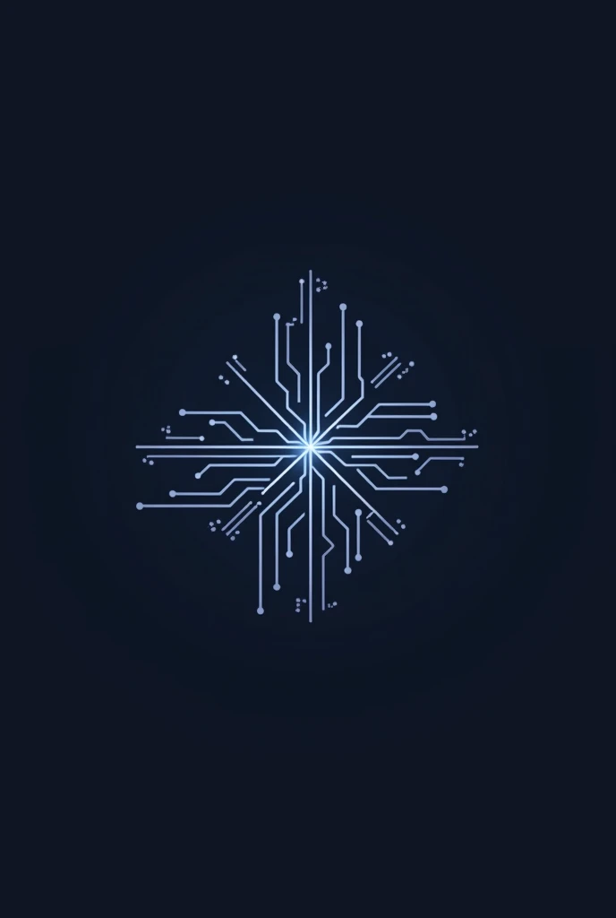 A minimalist and modern logo. The main symbol could be a combination of an electronic circuit and a star.