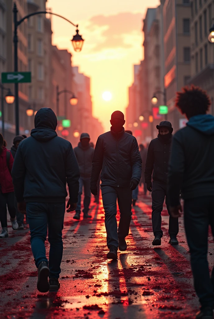 Hashey killing blacks in the street, lots of blood and people crying