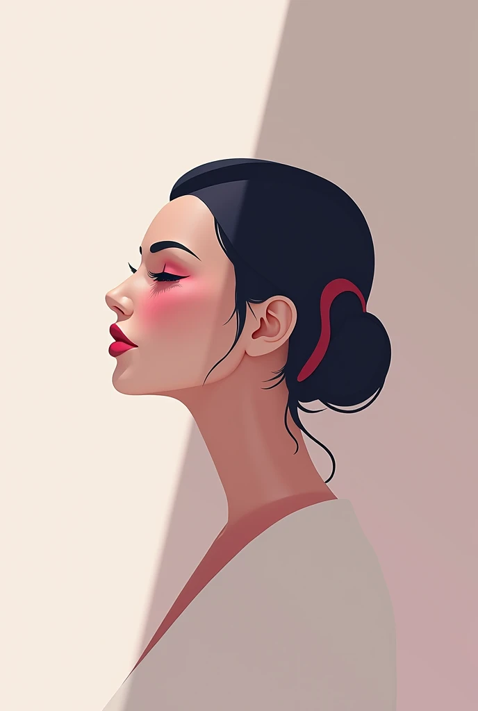 Create a logo for "Roya Glam," a modeling agency specializing in AI models. The design should seamlessly blend elements representing both human and AI models. Incorporate sleek, modern aesthetics that reflect sophistication and innovation. Consider using abstract or geometric shapes to symbolize the fusion of human beauty and advanced technology, with a color palette that exudes elegance and futuristic vibes. The logo should capture the essence of cutting-edge fashion and the seamless integration of AI in the modeling industry