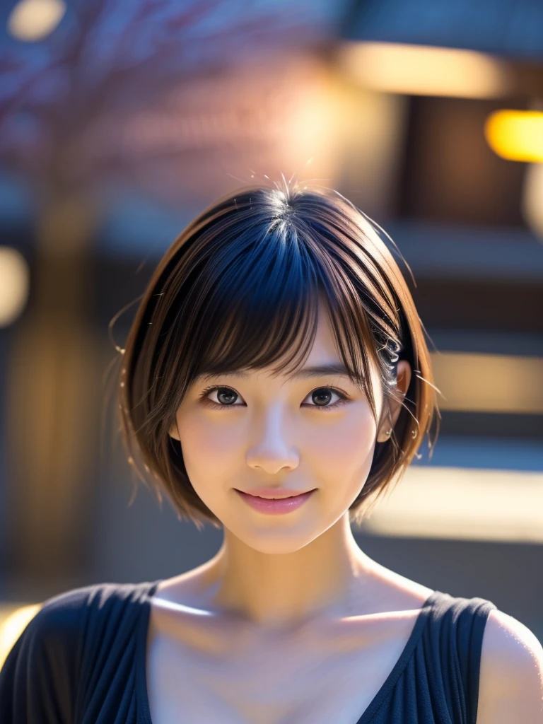 masutepiece, (Best Quality:1.4), Realistic, Dramatic lighting,Professional Writing,strong shadows,Highly detailed unified 16k wallpapers, Photorealistic ray-traced depth of field,、Rainy city night buildings ,Orange filter、((Random pose 1.3)),drenched, Dripping, Wet Face,Wet clothes, Wet Skin, Wet Hair,A young woman with a cute face like a Japanese idol,(Cleavage),((Cinema Lighting),(Natural light),(High level of artistry),(artistic),(Indistinguishable quality from the real thing),RAW Photos,Genuine,Genuine,High resolution,RAW Photos,masterpiece, beautiful