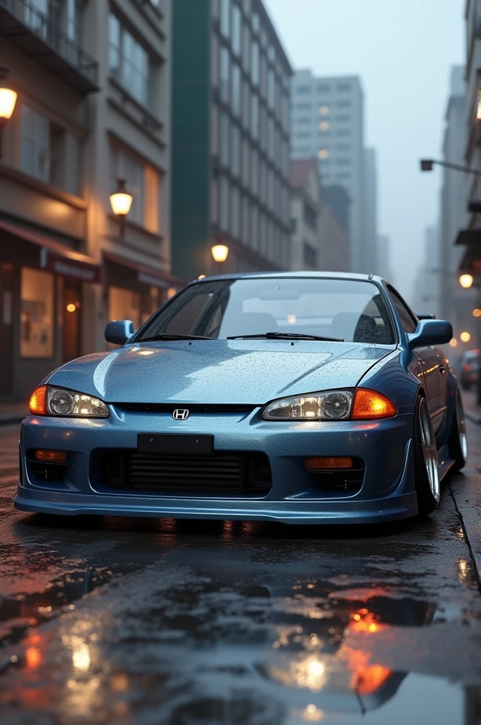 Photo of a Nissan Silvia s14 combined with a 1998 Honda Civic (realist)
