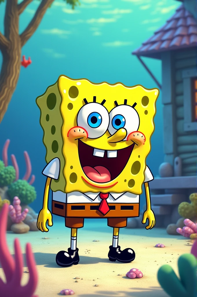 spongebob with panties 