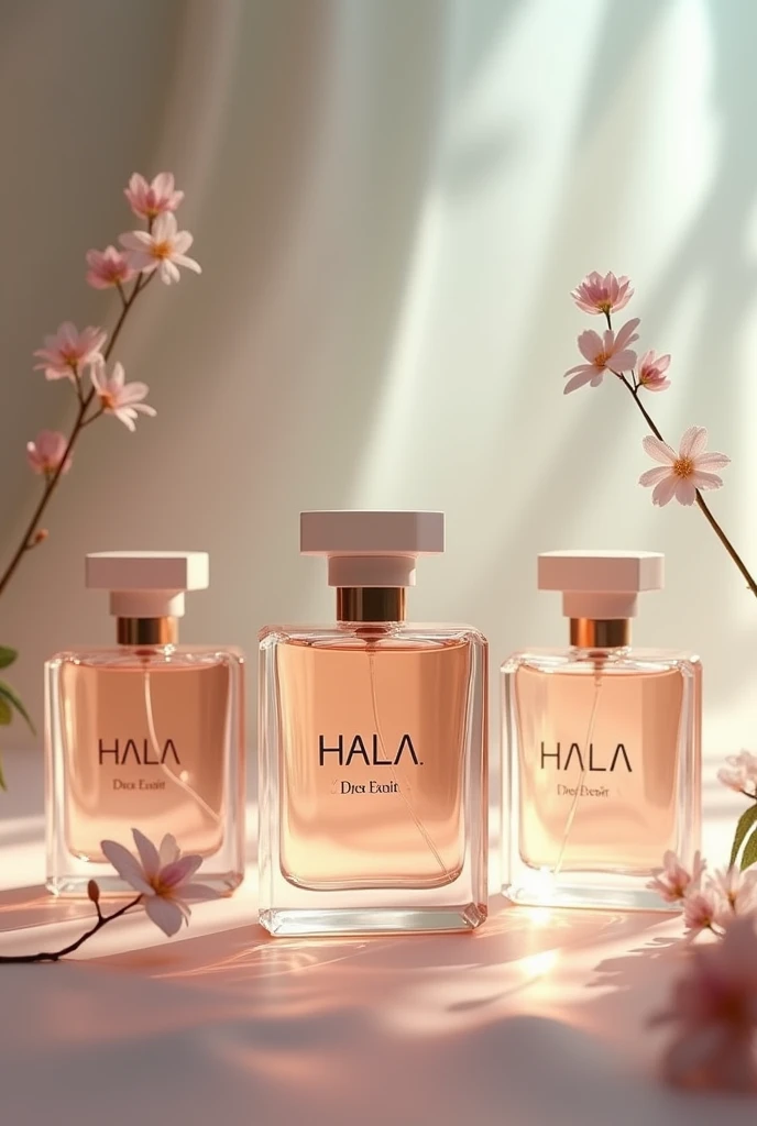 perfumes with hala scents logo cover photo for Facebook