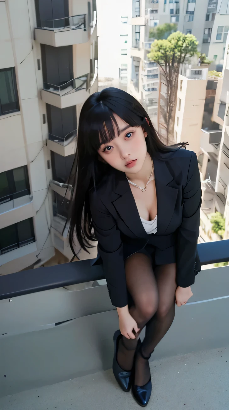 top-quality、hight resolution、ultra-detailliert、masterpiece、Raw photography:2、realisitic:2、Photorealsitic:2、extremely delicate and beautiful、finely detail、Textured skin、1 girl in、(Solo)、Alone、full-shot、Height is 165cm、18-year-old schoolgirl、(Turn your body to the front)、Squat with crotch open、Shibuya at night in Japan、Sidewalk lined with shops、Japan High School Uniforms、Selected black student shoes、Dark blue blazer、plaid skirts、White shirt for students、neck tie、100 degree leg opening、Crotch wide open、Light brown medium hair、(white panties)、(Bare legs:1.2)、Black loafers、(beauitful face:1.3)、Adult face、perfect bodies、Long feet、Short sitting height、small tits、accurate fingers、White panties visible from under the skirt、Do not take off your blazer、Do not take off your skirt、Do not take off your shirt、Pubic hair is visible、Crotch like a camel's toe、The shape of the woman's pubic area is clearly visible, witheout panties
