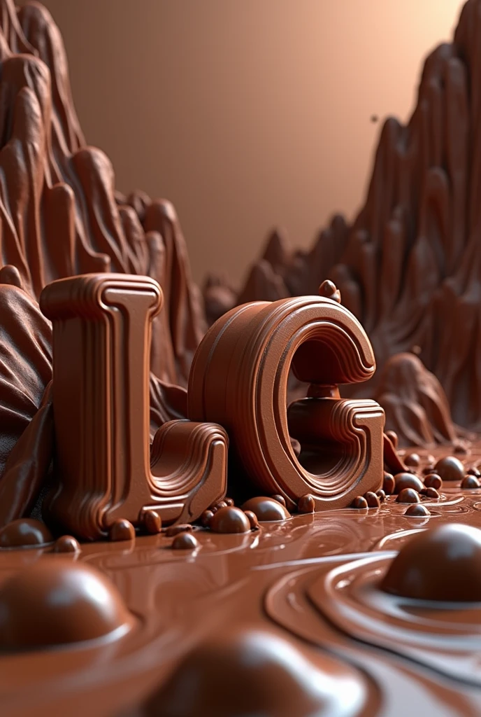 Sweet and chocolate backgrounds with the name Samy Aleshka LG in 3d