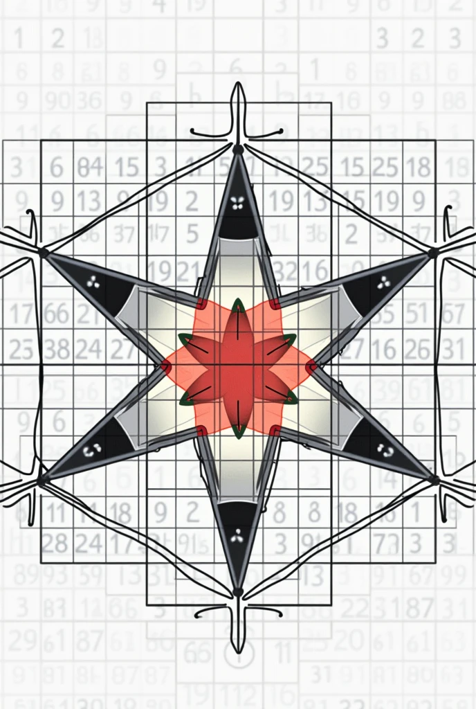 Make a sudoku from 1 to 16 that does not repeat the numbers of an 8-pointed star
