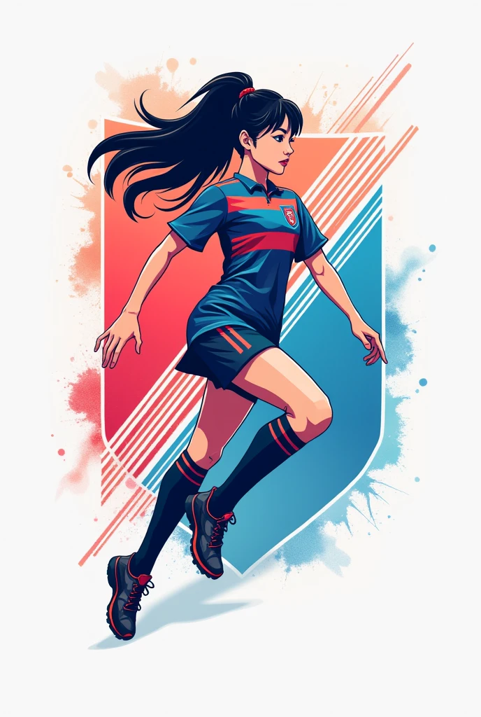 Make a soccer club logo called Korean Femboy's FC