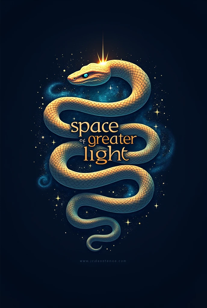 logo written "Space of Greater Light" with boa constrictor theme