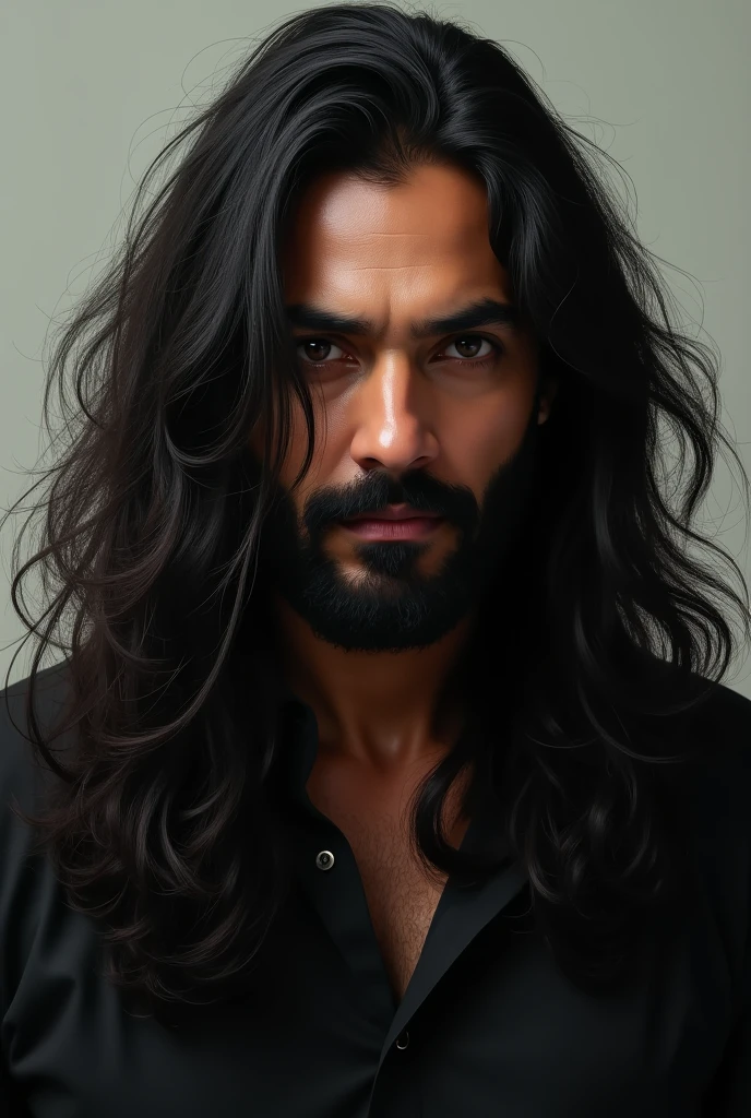 Make a Mehran Tagar picture with long hair