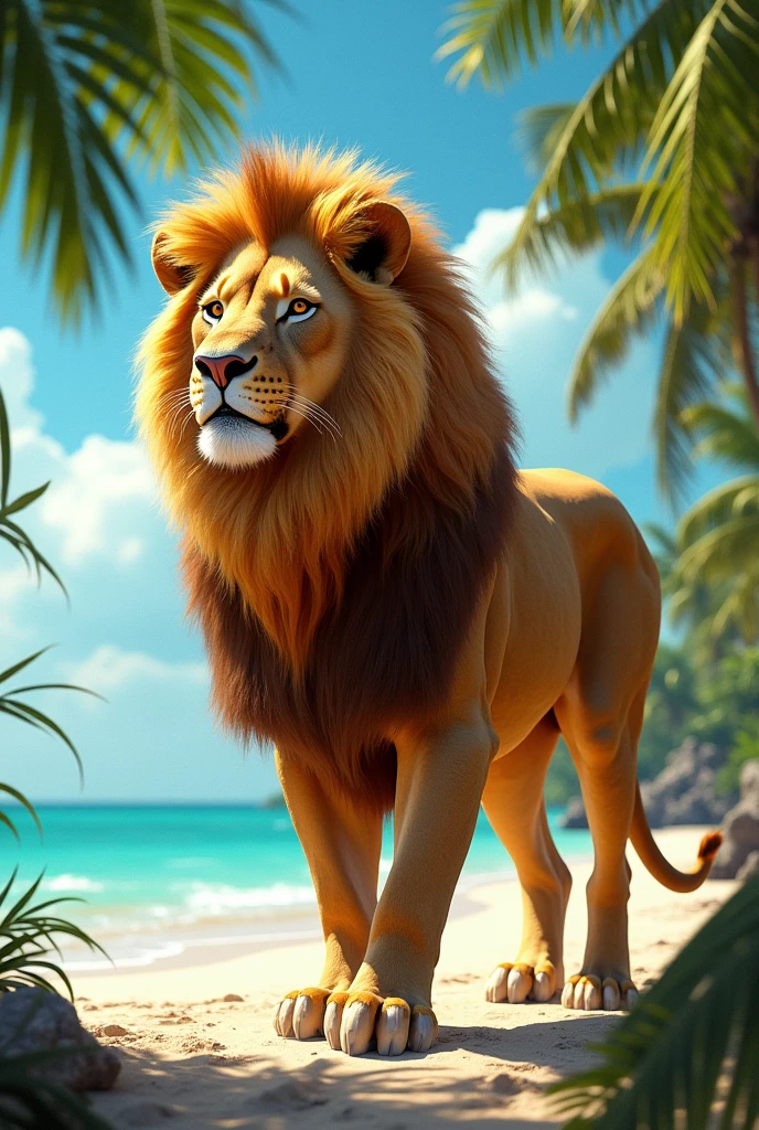 Lion with the Caribbean and share the Caribbean