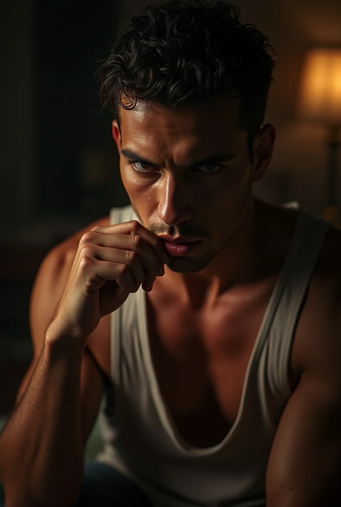 a photorealistic detailed portrait of a young naked man thrusting his penis into a naked  woman’s vagina, intense passionate expression on their faces, dramatic chiaroscuro lighting, highly detailed muscular male figure, delicate feminine features, sensual poses, cinematic composition, gritty realistic skin textures, deep romantic colors, moody dramatic atmosphere, 