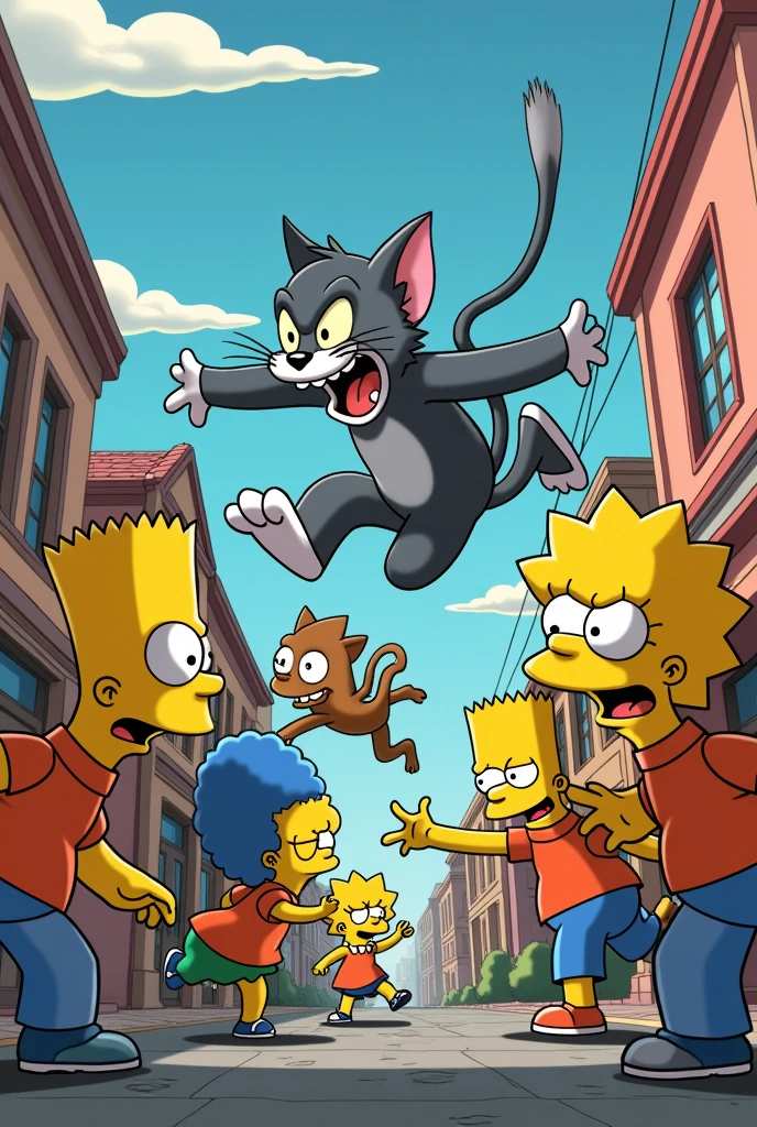 Tom y Jerry vs los Simpsons 
