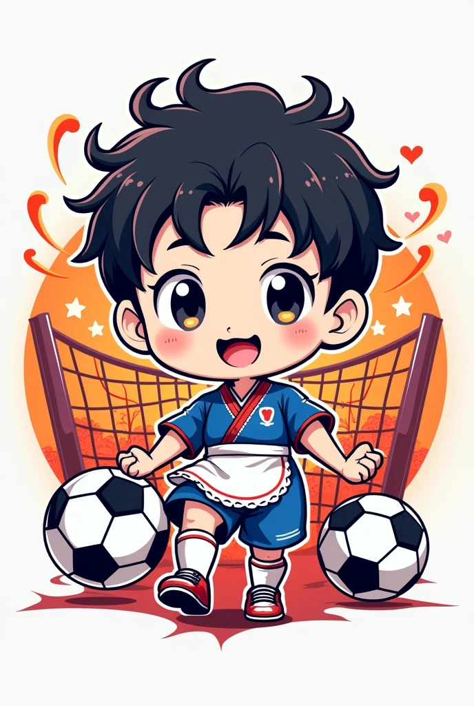 Make a soccer club logo called Korean MaidBoys FC
