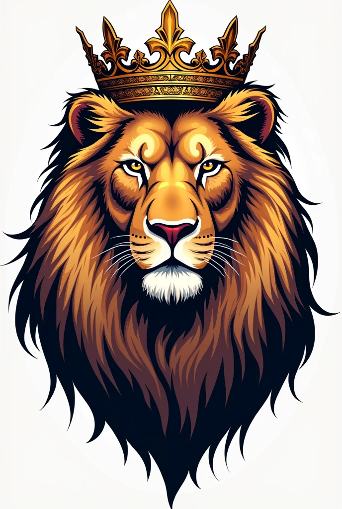 Lion with a crown design for clothing store logo