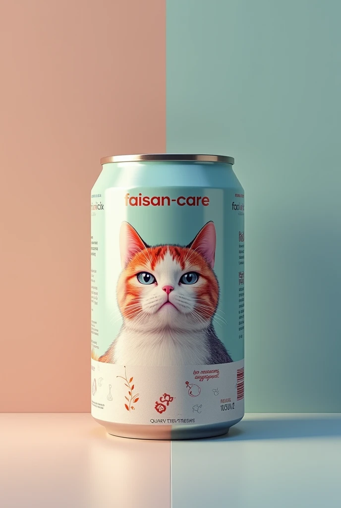 A can of cat food, that says Faisán-Care