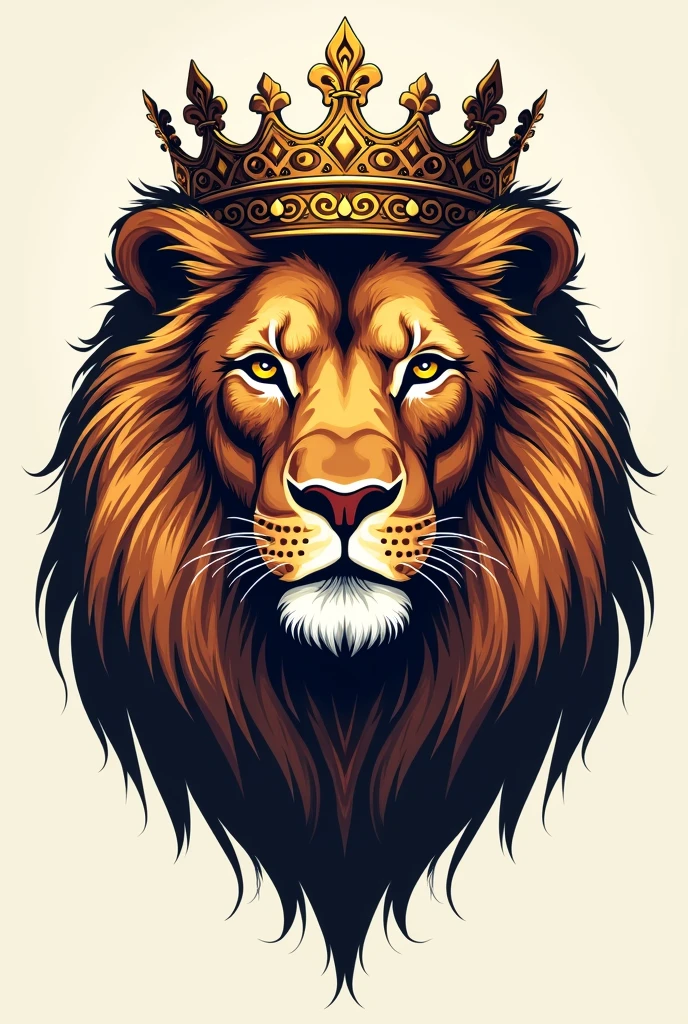 Lion with a crown design for clothing store logo 
