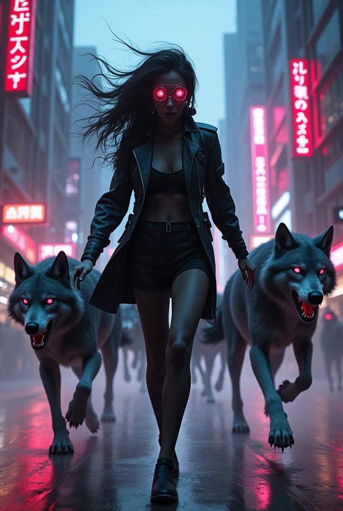 4lex4ndr4, face, being chased by wolves 