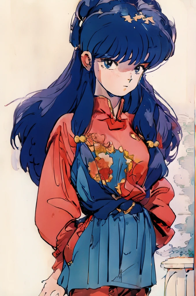 (((shampoo))), 1 female, 30-year-old, alone, thin, slender, Anime style, Are standing