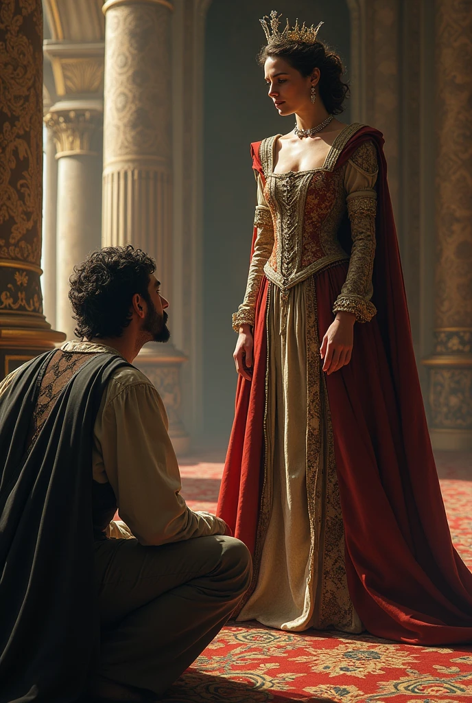 A poor man with a queen 