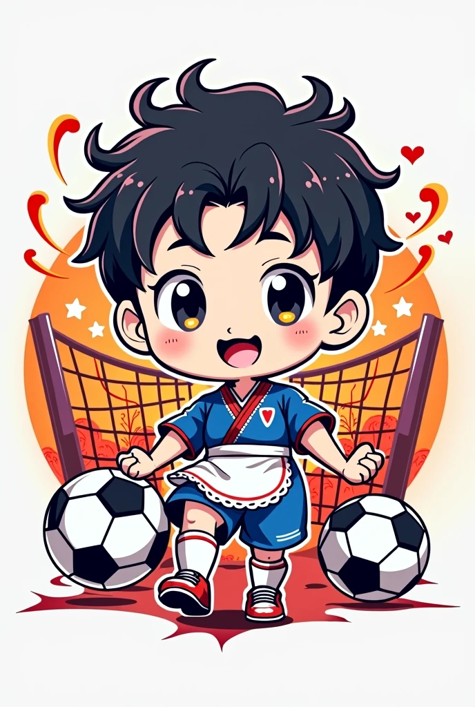 Make a soccer club logo called Korean MaidBoys FC