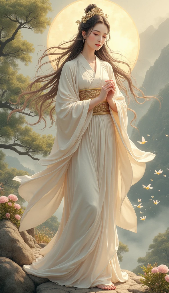 Beautiful Japan Goddess, whole body