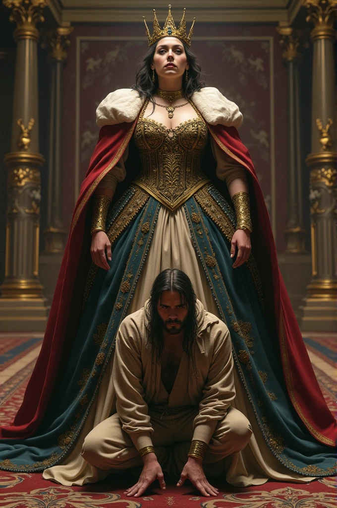 A poor man with a queen 