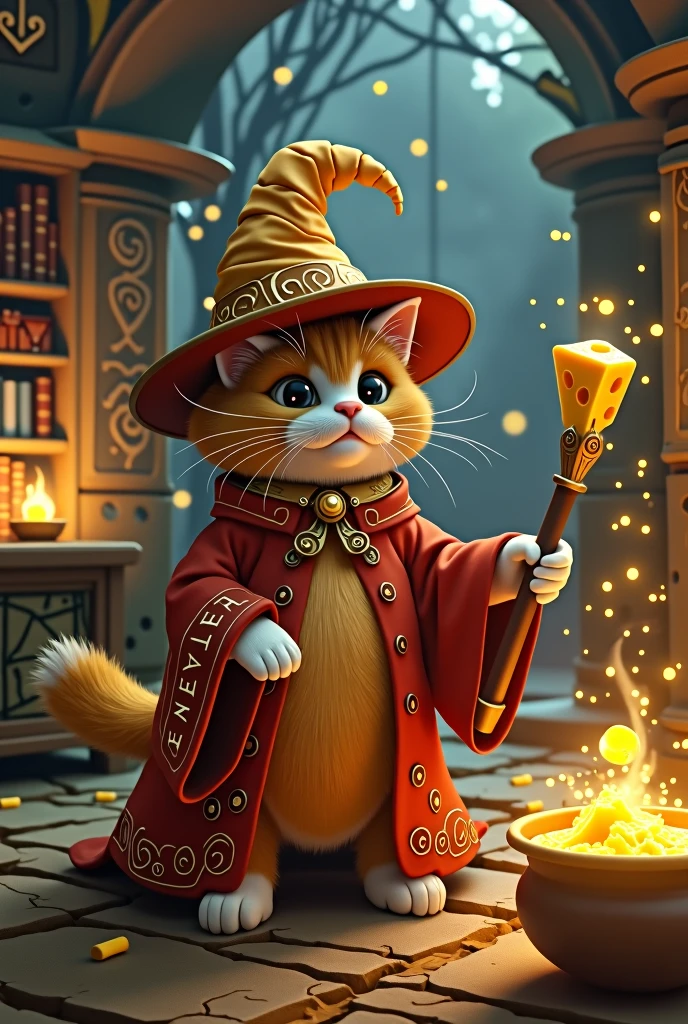 the cat dave the magical cheese wizard in your wizard tower