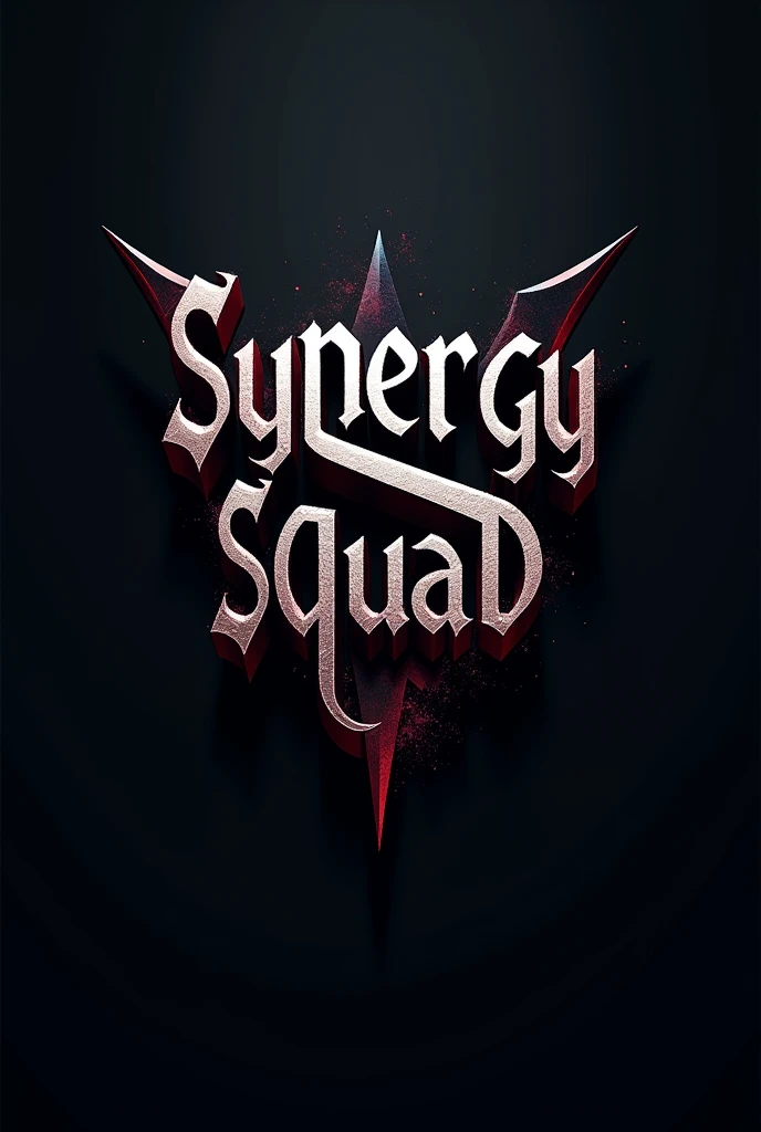 Create a logo with the name synergy squad. Make it something totally creative, different from the common one. Don&#39;t contain people, just the name in gothic typography.