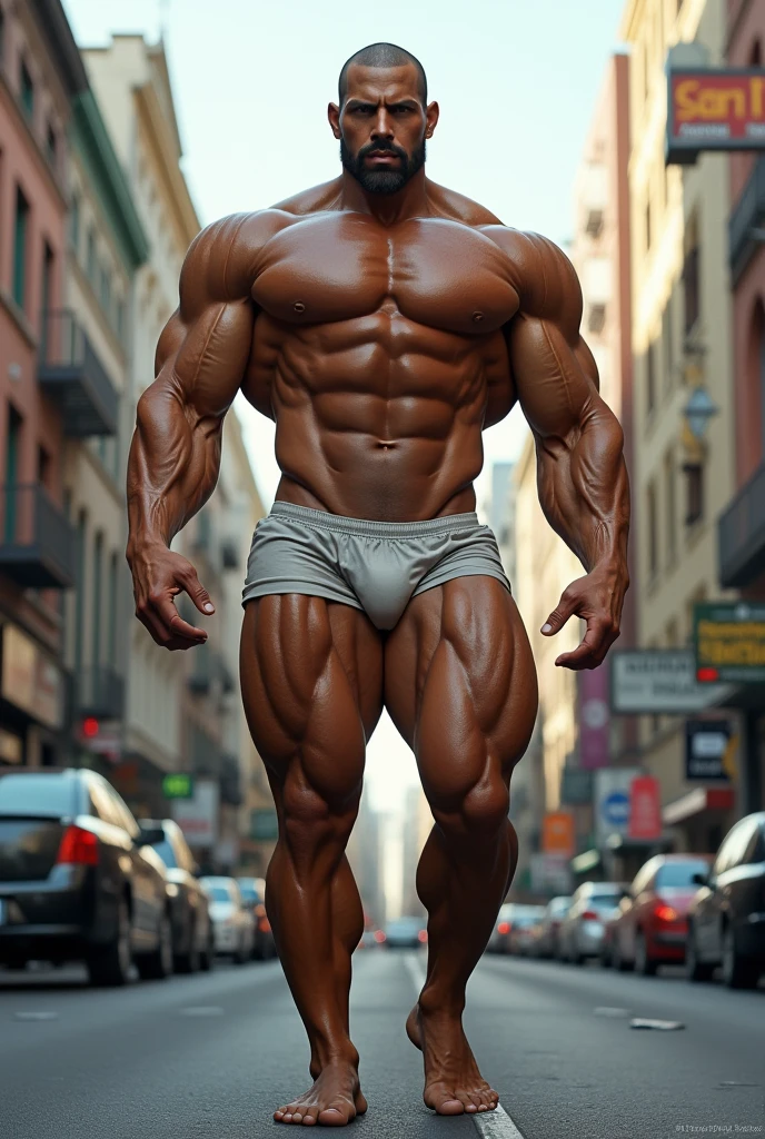 Adam Gerber muscular with 350 kg in underwear, giant in city , walking, muscular legs, big muscles, big pecs, muscular, big biceps, muscular legs, brazos musculars, He has many muscles, big pectorals, muscular legs, brazos musculars, big pecs músculos, muscular legs, glúteos musculars, muscular legs